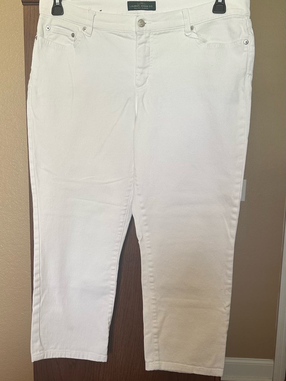 Ralph Lauren White Denim Capri Pants